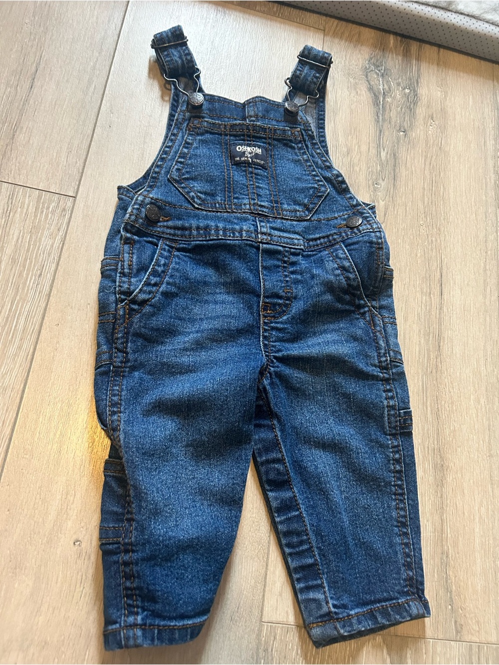OshKosh B'gosh Baby Denim Overalls - Dark Blue